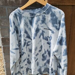 Spiritual Gangster Tie-Dye Sweatshirt - Navy & White